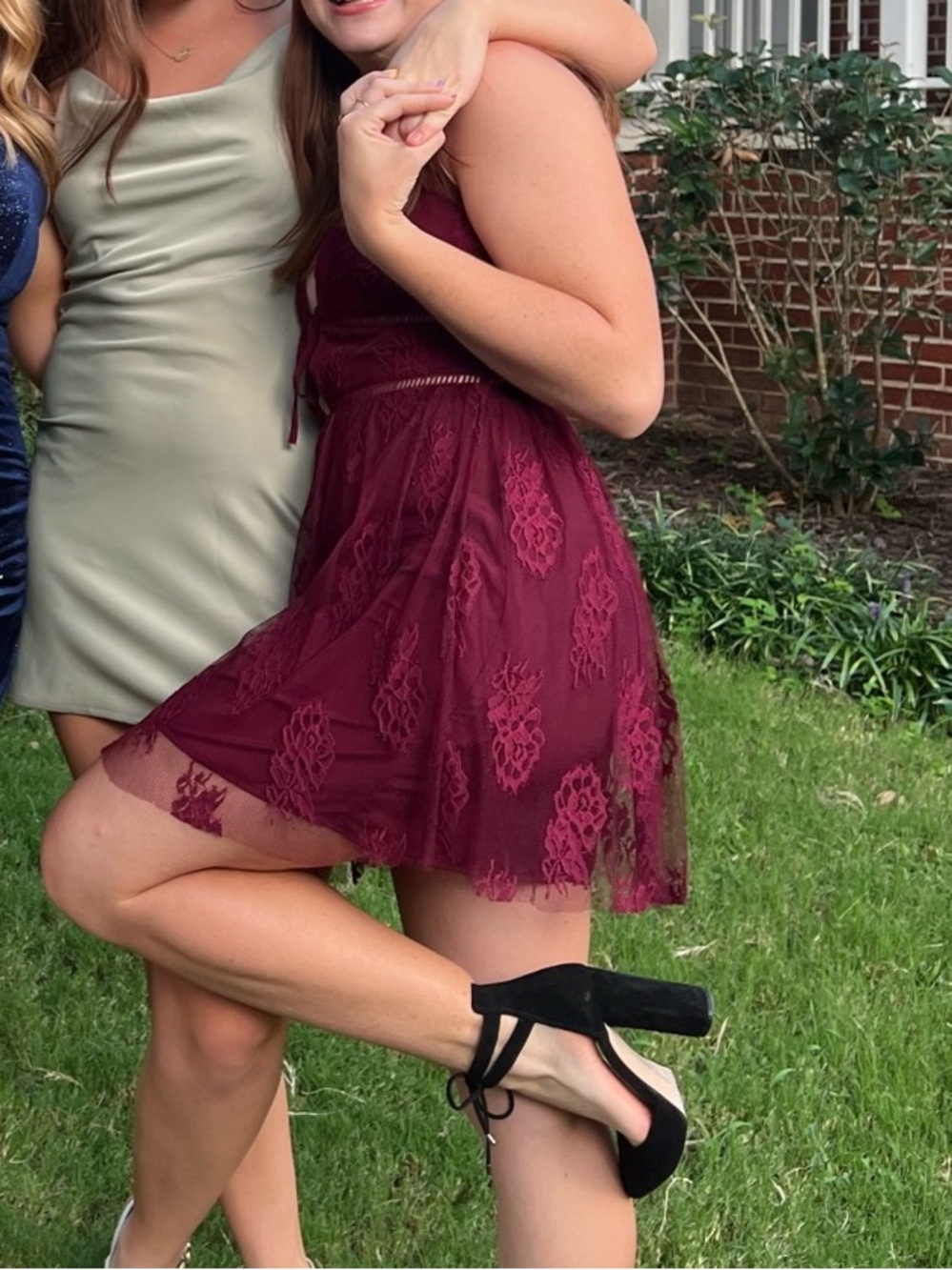 Forever 21 Wine Lace Dress
